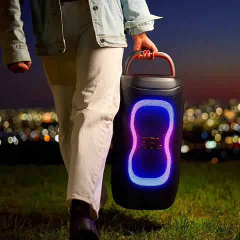 JBL PartyBox130 Black Portable Speaker Lifestyle