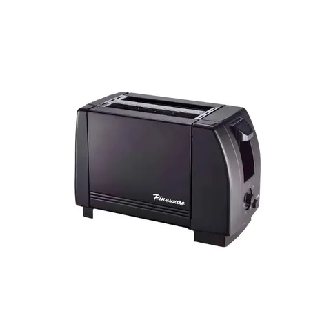 Pineware Black 2 Slice Toaster