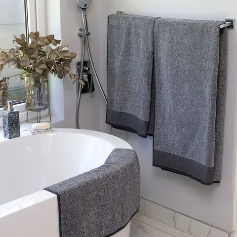 Linen House Plush Charcoal Towel Collection