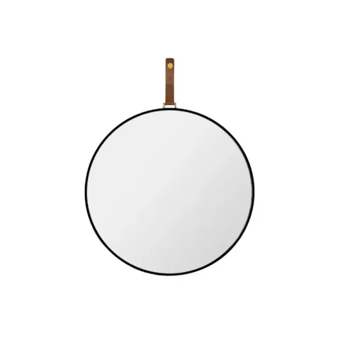 Paramount Lexi Black Large Round Mirror