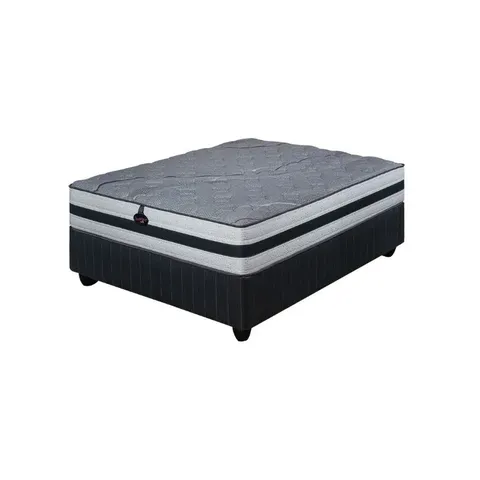 Slumberland Posture Exec Medium Queen Bed Set Extra Length Side