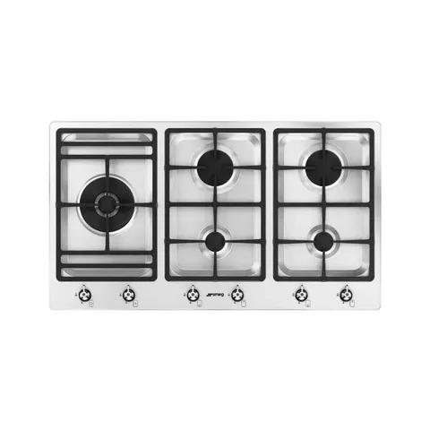 Smeg 90cm 5 Burner Gas Hob PS906SA2