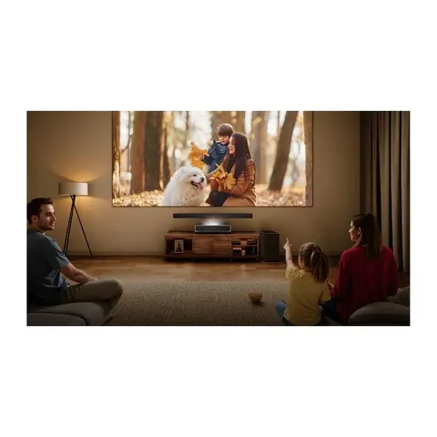 Hisense Trichroma 4K Smart Laser Projector PT1 Display