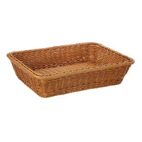 Home4U Large Plastic Wicker Tray PWTLAR-12025 Side