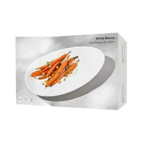 Maxwell & Williams White Basics 30cm Oval Platter RF0052 Display