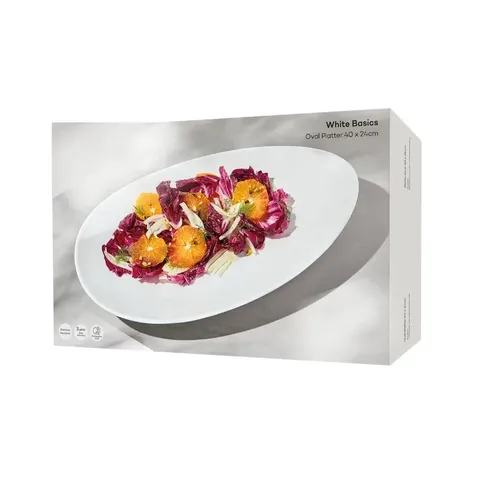 Maxwell & Williams White Basics 40cm Oval Platter RF0054 Display