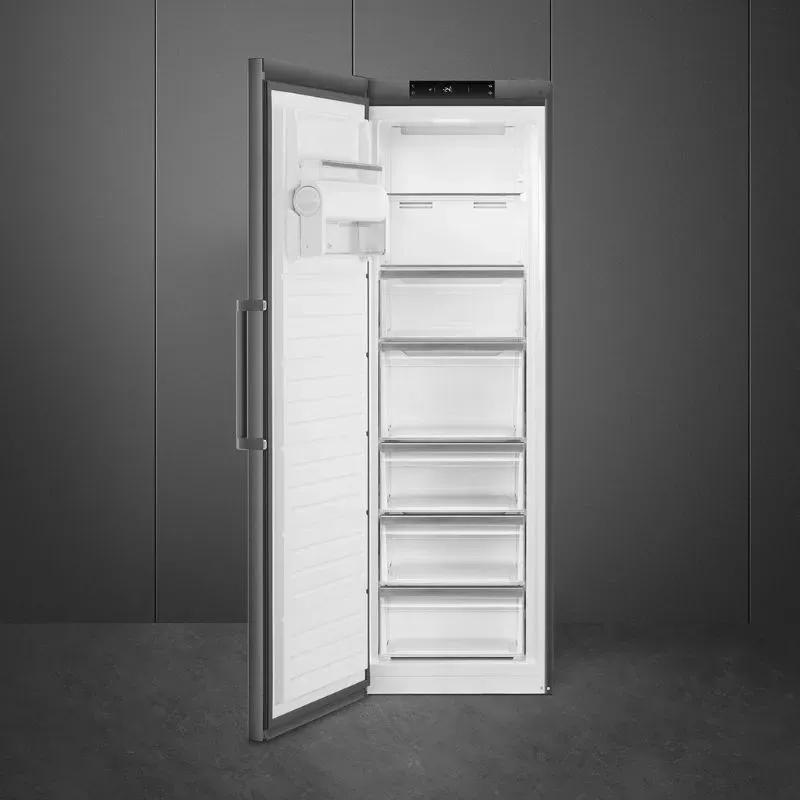 Smeg 278L Dark Inox Upright Freezer RF28KNZA | Tafelberg Furnishers