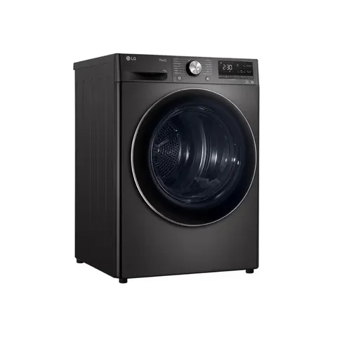 LG 10kg Black Heat Pump Dryer RH10V9ZV2W Side