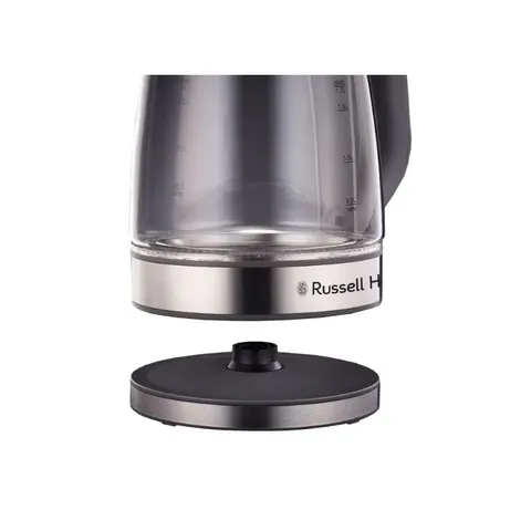 Russell Hobbs 2200W Glass Kettle Cordless base