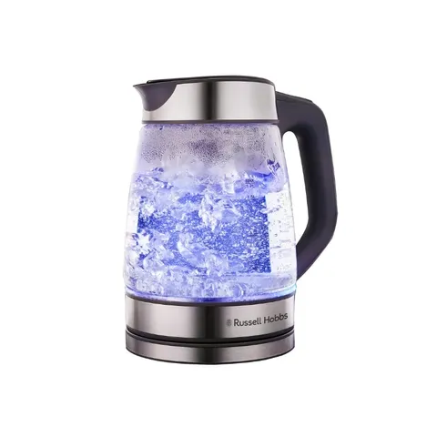 Russell Hobbs 2200W Glass Kettle illuminating