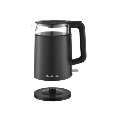 Russell Hobbs 1.7L Double Wall Glass Kettle Cordless Base