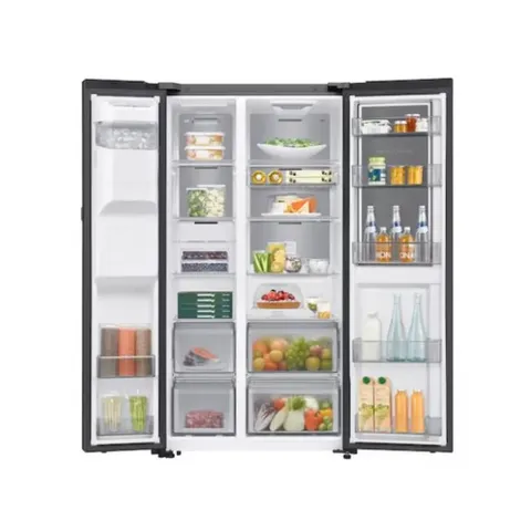 Samsung 609L Side By Side Fridge RS80F64G2FFA Open Food