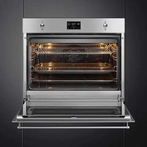 Smeg 70cm Classica Built-In Oven SF7302TX open