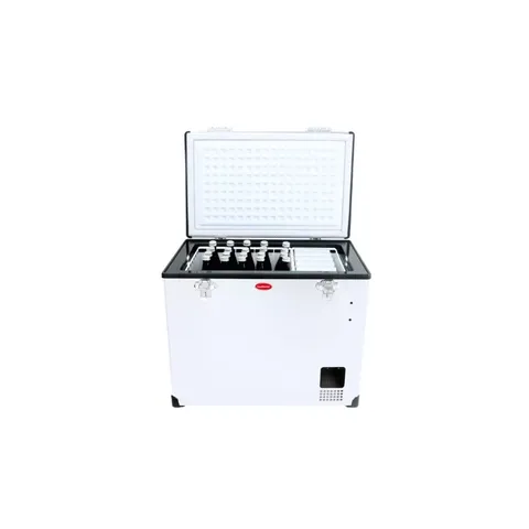 SnoMaster 60L Camping Fridge Freezer Open