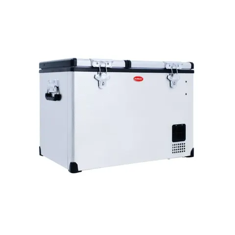 SnoMaster 66L Low Profile Dual Compartment Fridge Freezer SMDZ-LP66D Angle