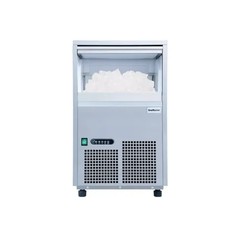 SnoMaster 26kg Plumbed-In Gourmet Type Ice Maker Open