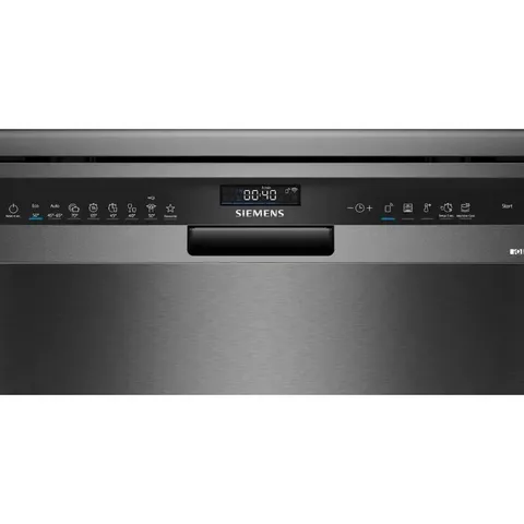 Siemens 13 Place Black Inox Dishwasher SN25EC02MZ Control panel