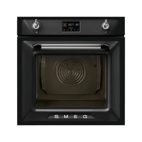 Smeg 60cm Black Victoria Steam Oven SOP6902S2PN