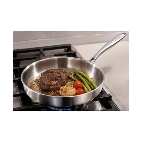 Home4U 30cm Stainless Steel Frypan SSDBP30 Frying