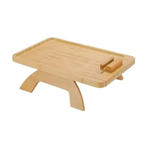 Home4U Bamboo Couch End Tray Front