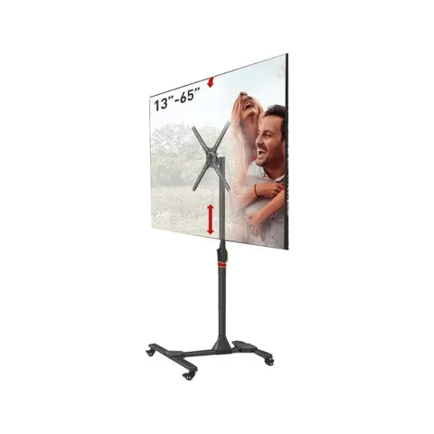 Barkan 13 - 65 Mobile TV Black Bracket Cart SW310H Example
