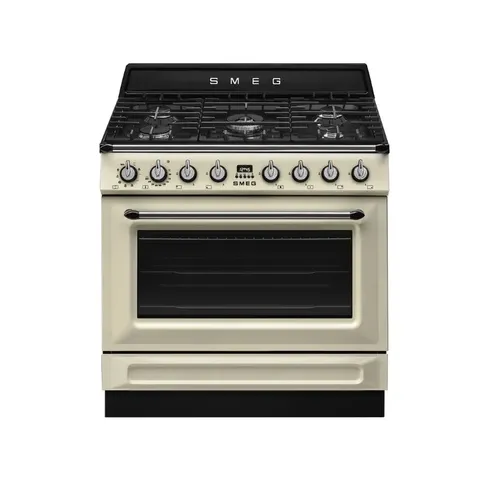 Smeg 90cm Victoria Vintage Cream Gas/Electric Cooker TR90GMP
