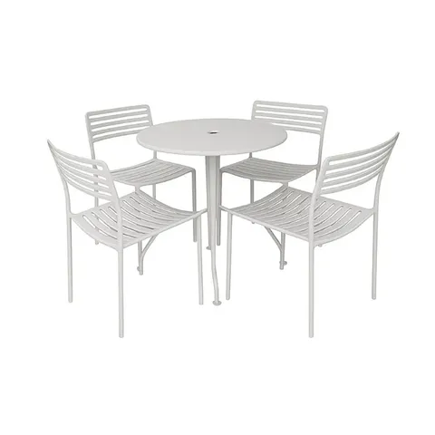 Tropicana 5 Piece White Patio Set