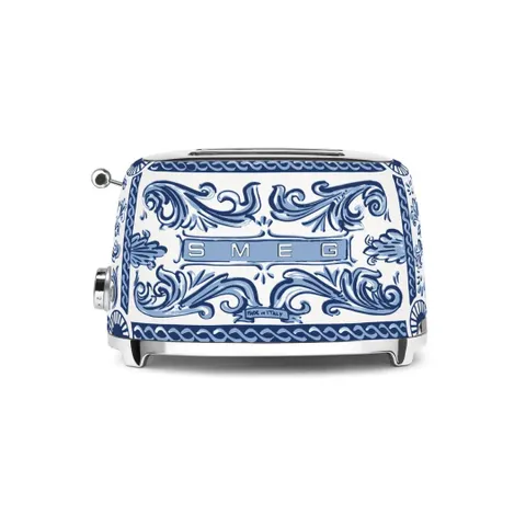 Smeg Dolce & Gabbana Blu Mediterraneo Toaster TSF01DGBEU Side