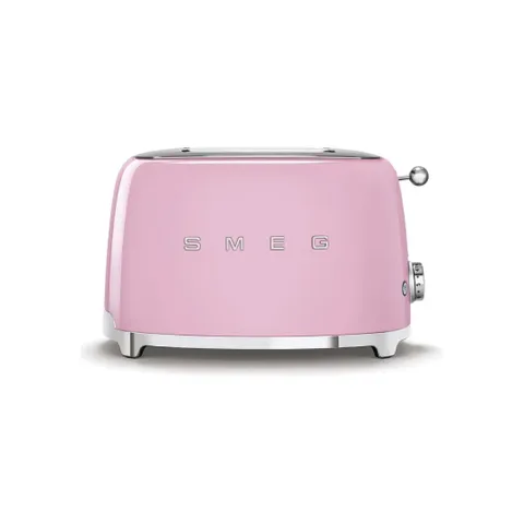 Smeg Retro Pink 2 Slice Toaster TSF01PKEU