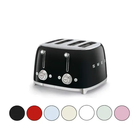 Smeg 4 Slice Square Toaster TSF03