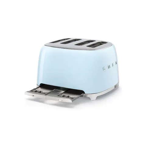 Smeg 4 Slice Square Toaster TSF03 Blue