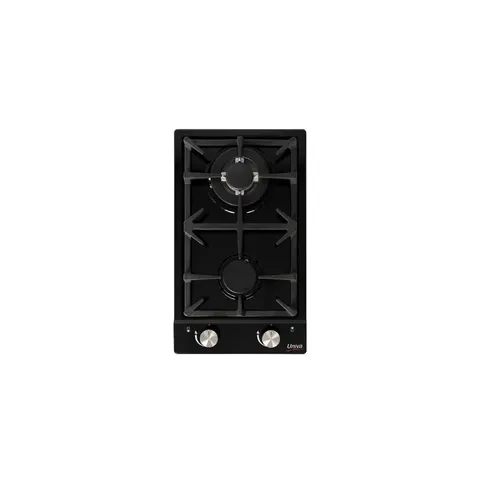 Univa Black Domino Gas Hob UGH02B