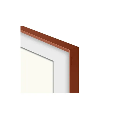 Samsung Terracotta Frame for The Frame 55 Inch TV corner
