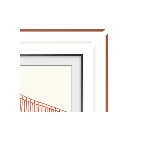 Samsung Terracotta Frame for The Frame 55 Inch TV bezel