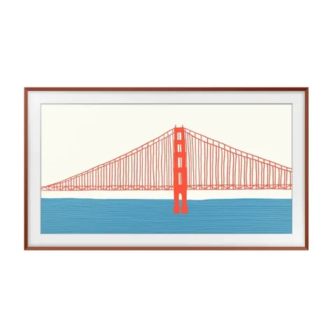 Samsung Terracotta Frame for The Frame 55 Inch TV Front