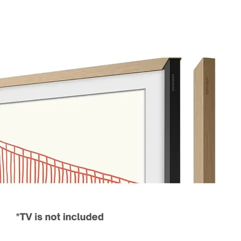 Samsung Customizable Teak Frame for The Frame TV Installation