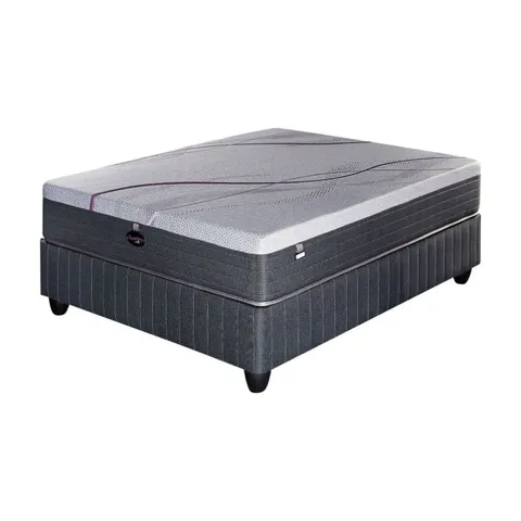 Slumberland Vigor Hybrid Firm Queen Bed Set Side