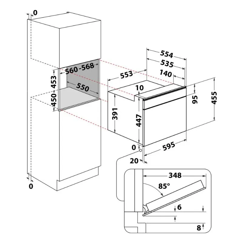 Whirlpool 40L Integrated Microwave Oven W7MW541SAF | Tafelberg