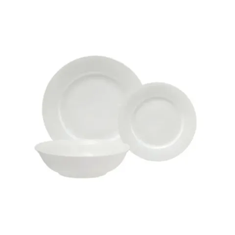 Maxwell & Williams White Basics 12 Piece European Rim Dinner Set WBA0142