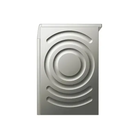 Siemens 10kg Silver Inox Front Loader Washing Machine WG54K2ZXZA Side