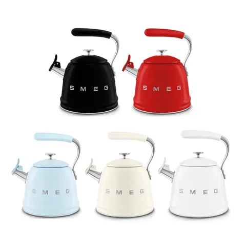 Smeg 2.3L Whistling Kettle WKF01 Colours