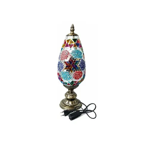  Home4U Tiffany Hexagon Colourful Blocks Lamp YBT160-11 Lamp