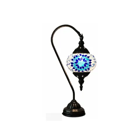 Home4U Tiffany Blue Oval Lamp YBT250-5 Lamp