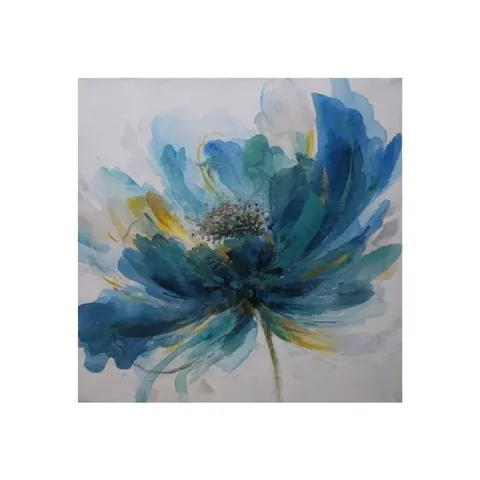 Hii Flower Blue Canvas Oil Painting ZH8551