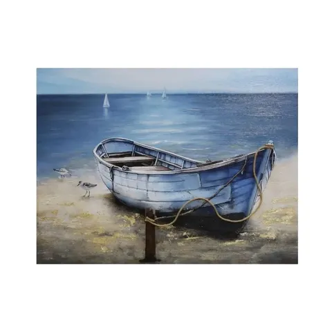 Hii Moored Boat Canvas Oil Painting ZHP8840