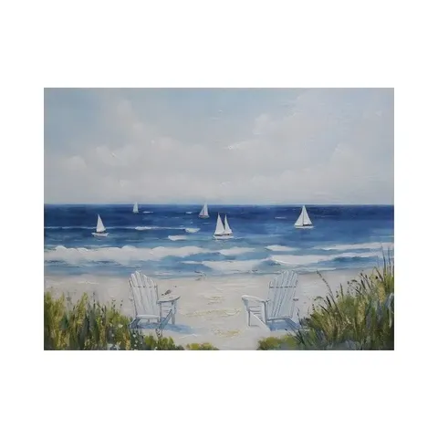Boats In The Bay Canvas Oil Painting ZHP8871